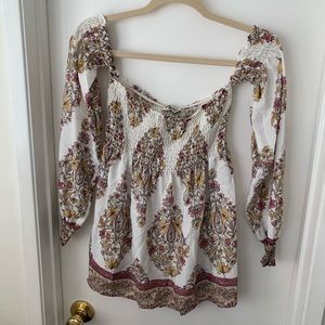 Show me your mumu off the shoulder flowy top